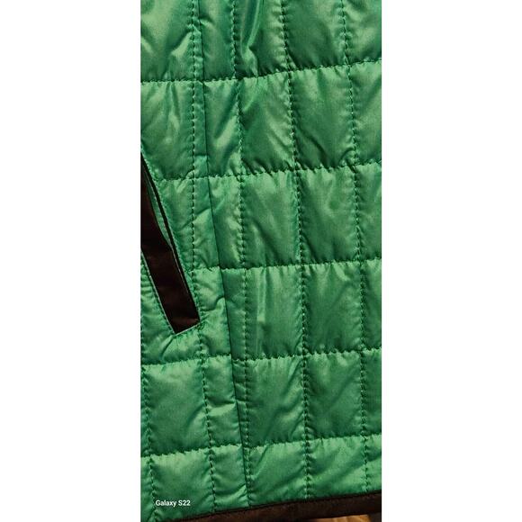 Chico's Zenergy Vest Womens Size 1 Green* Black Quilted Full Zip. See Details - Picture 6 of 6